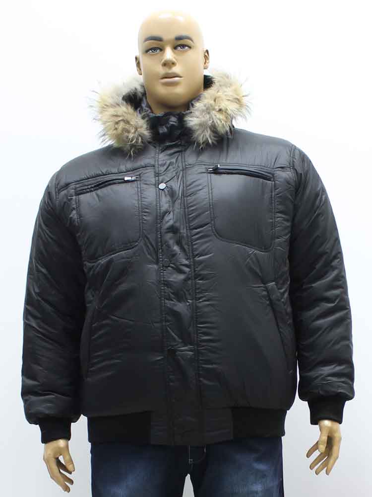 Куртка зимняя мужская (аляска) с капюшоном на манжете большого размера. Магазин «Большой Папа», Харьков.