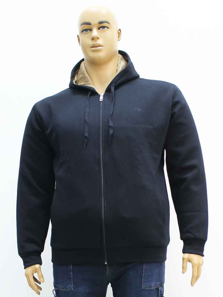 Кофта-куртка мужская на подкладке из искусственного меха большого размера, 2021. Магазин «Большой Папа», Харьков.