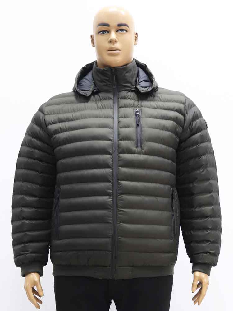 Куртка демисезонная мужская на манжете с капюшоном большого размера. Магазин «Большой Папа», Харьков.