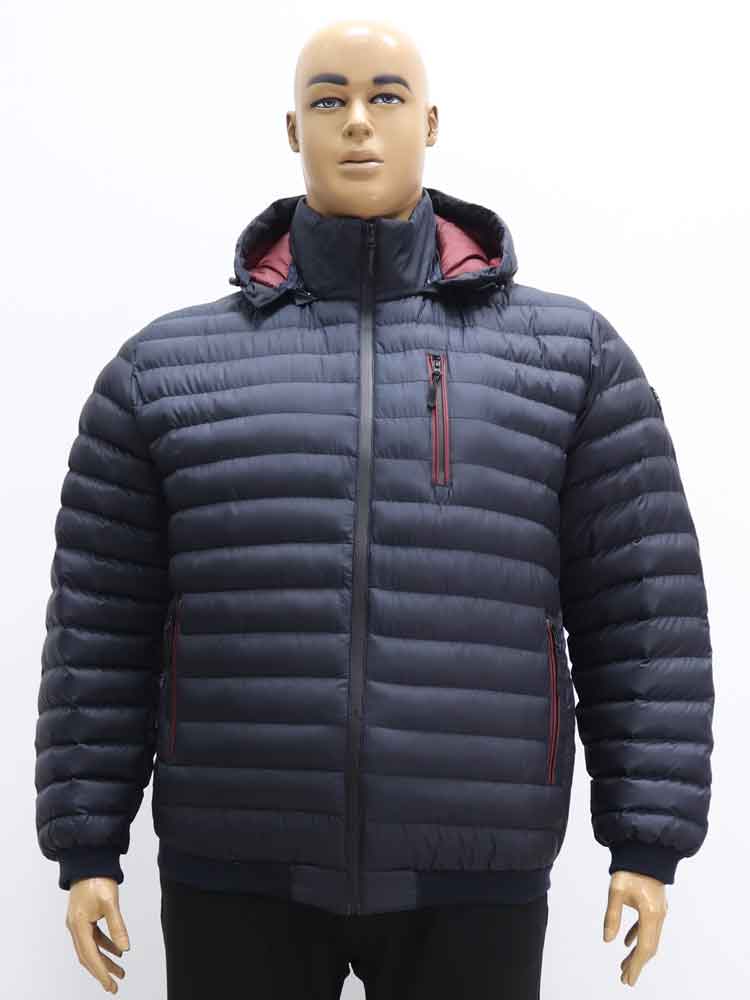 Куртка демисезонная мужская на манжете с капюшоном большого размера, 2021. Магазин «Большой Папа», Харьков.