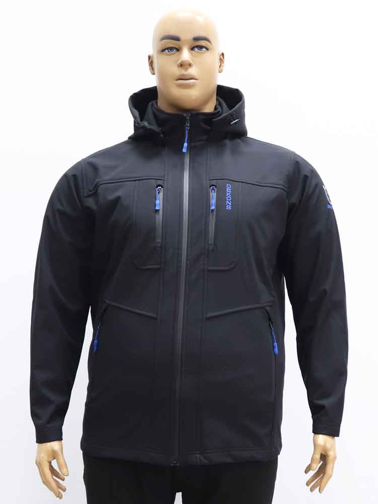 Куртка демисезонная мужская с капюшоном (Softshell) большого размера, 2021. Магазин «Большой Папа», Харьков.