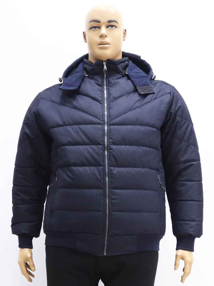 Куртка зимняя мужская с капюшоном на манжете большого размера, 2021. Магазин «Большой Папа», Харьков.