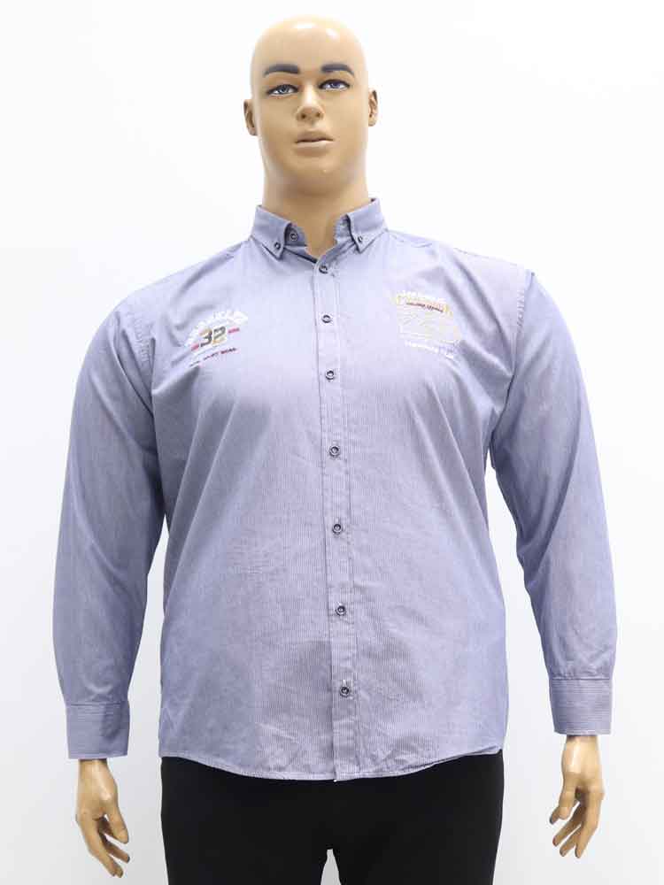 Сорочка (рубашка) мужская из хлопка с вышивкой большого размера. Магазин «Большой Папа», Харьков.
