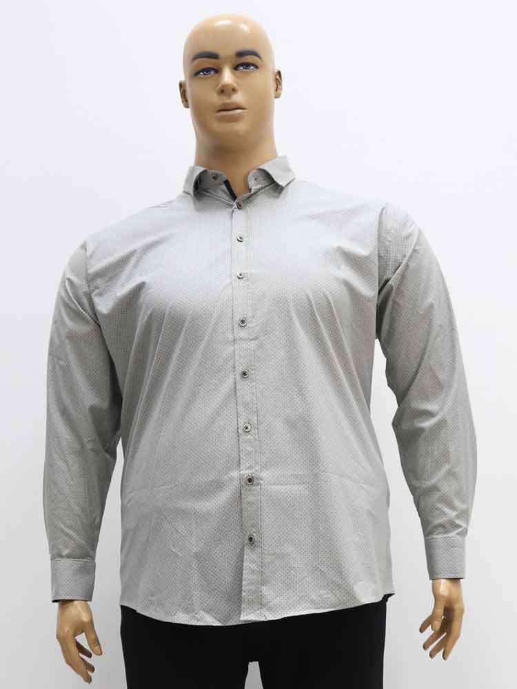 Сорочка (рубашка) мужская из хлопка с лайкрой большого размера, 2021. Магазин «Большой Папа», Харьков.