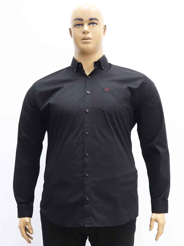Сорочка (рубашка) мужская из хлопка с эластаном большого размера. Магазин «Большой Папа», Харьков.