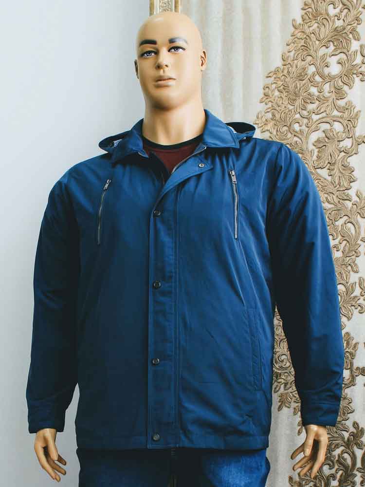 Куртка легкая мужская с капюшоном большого размера. Магазин «Большой Папа», Харьков.