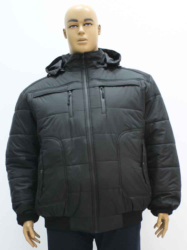 Куртка зимняя мужская с капюшоном на манжете большого размера, 2020. Магазин «Большой Папа», Харьков.