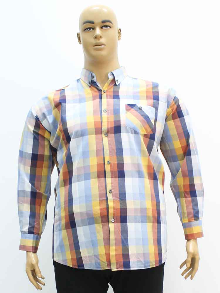 Сорочка (рубашка) мужская из  хлопка большого размера. Магазин «Большой Папа», Харьков.