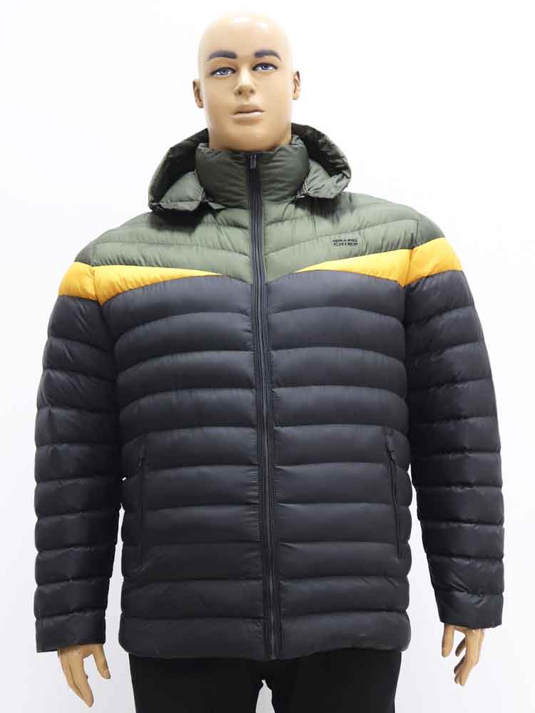 Куртка зимняя мужская с капюшоном большого размера, 2021. Магазин «Большой Папа», Харьков.