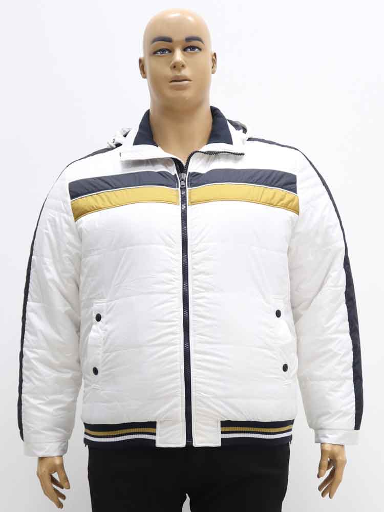 Куртка зимняя мужская на манжете с капюшоном большого размера, 2021. Магазин «Большой Папа», Харьков.
