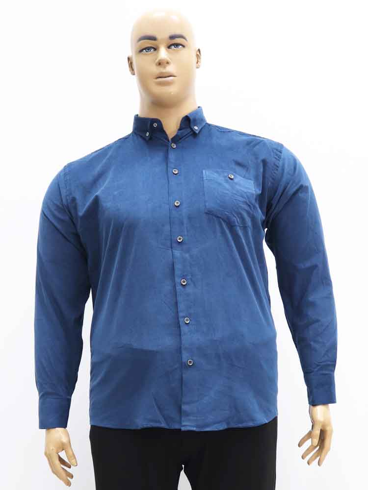 Сорочка (рубашка) мужская вельветовая из хлопка большого размера. Магазин «Большой Папа», Харьков.
