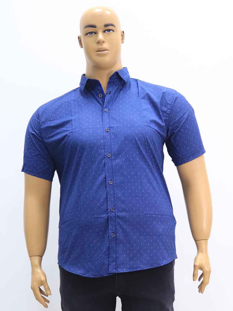 Сорочка (рубашка) мужская  из хлопка с эластаном большого размера, 2023. Магазин «Большой Папа», Харьков.
