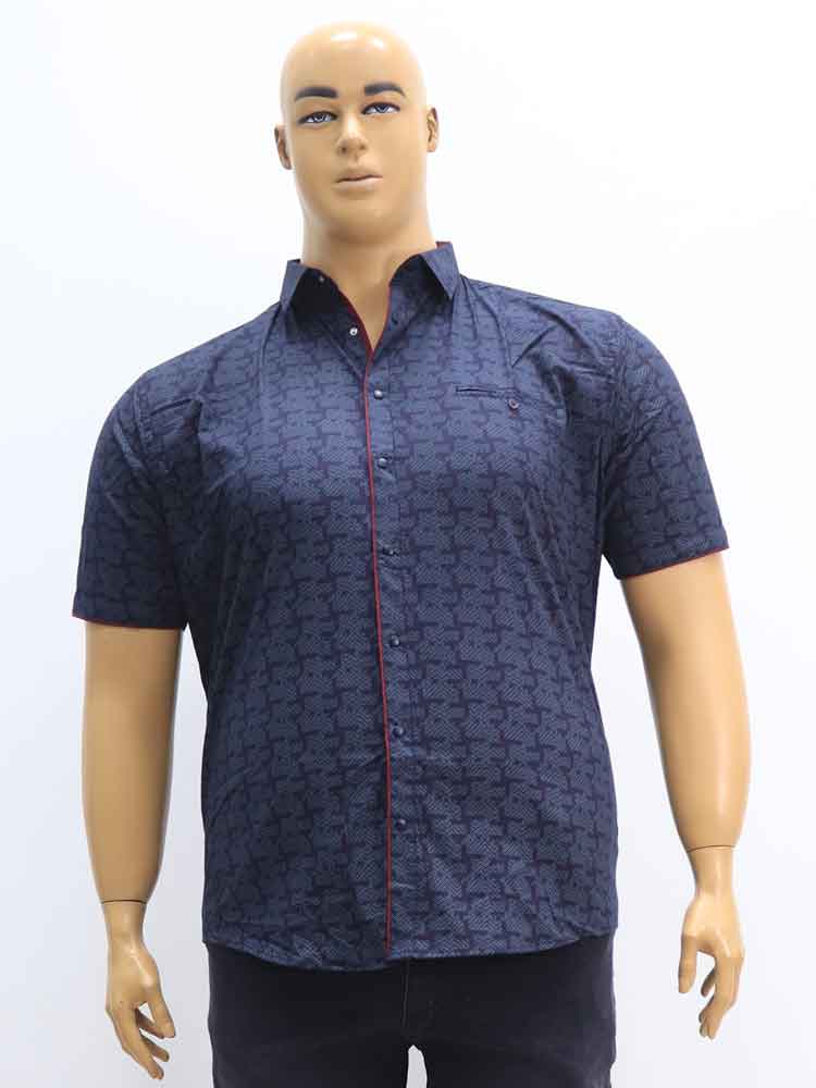 Сорочка (рубашка) мужская  из хлопка с эластаном большого размера, 2023. Магазин «Большой Папа», Харьков.