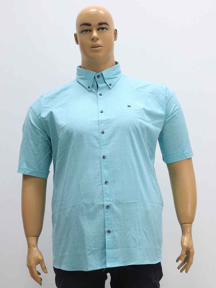 Сорочка (рубашка) мужская из хлопка с лайкрой большого размера, 2023. Магазин «Большой Папа», Харьков.