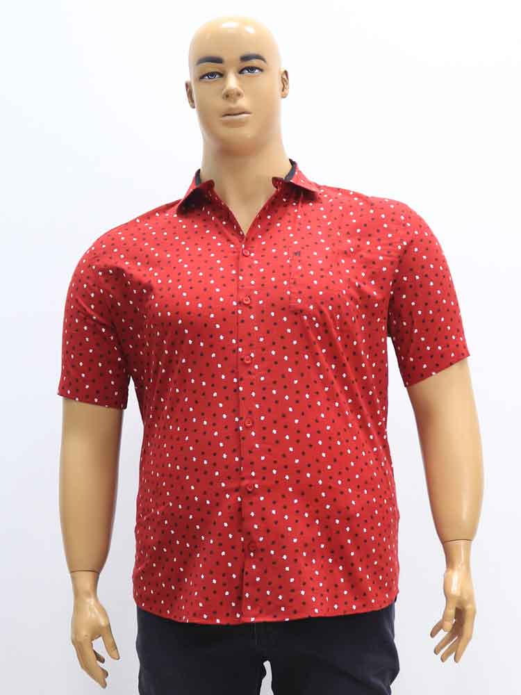 Сорочка (рубашка) мужская из хлопка с эластаном большого размера, 2023. Магазин «Большой Папа», Харьков.
