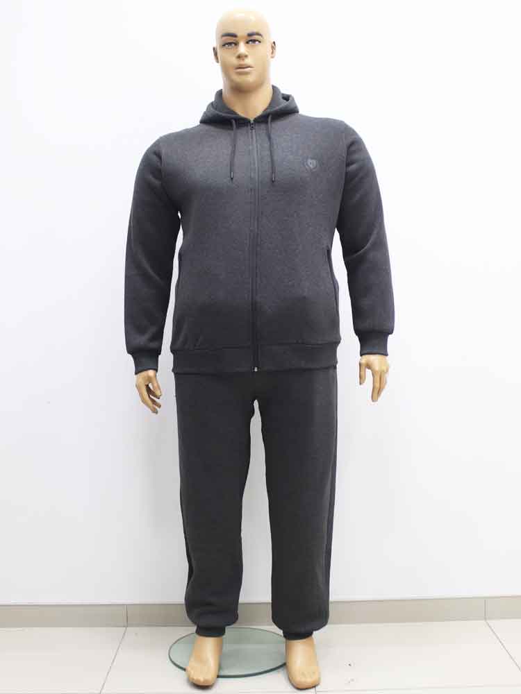 Костюм спортивный мужской трикотажный (тринитка) с капюшоном большого размера. Магазин «Большой Папа», Харьков.